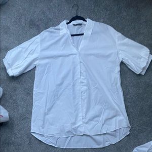 Zara White Shirt Dress